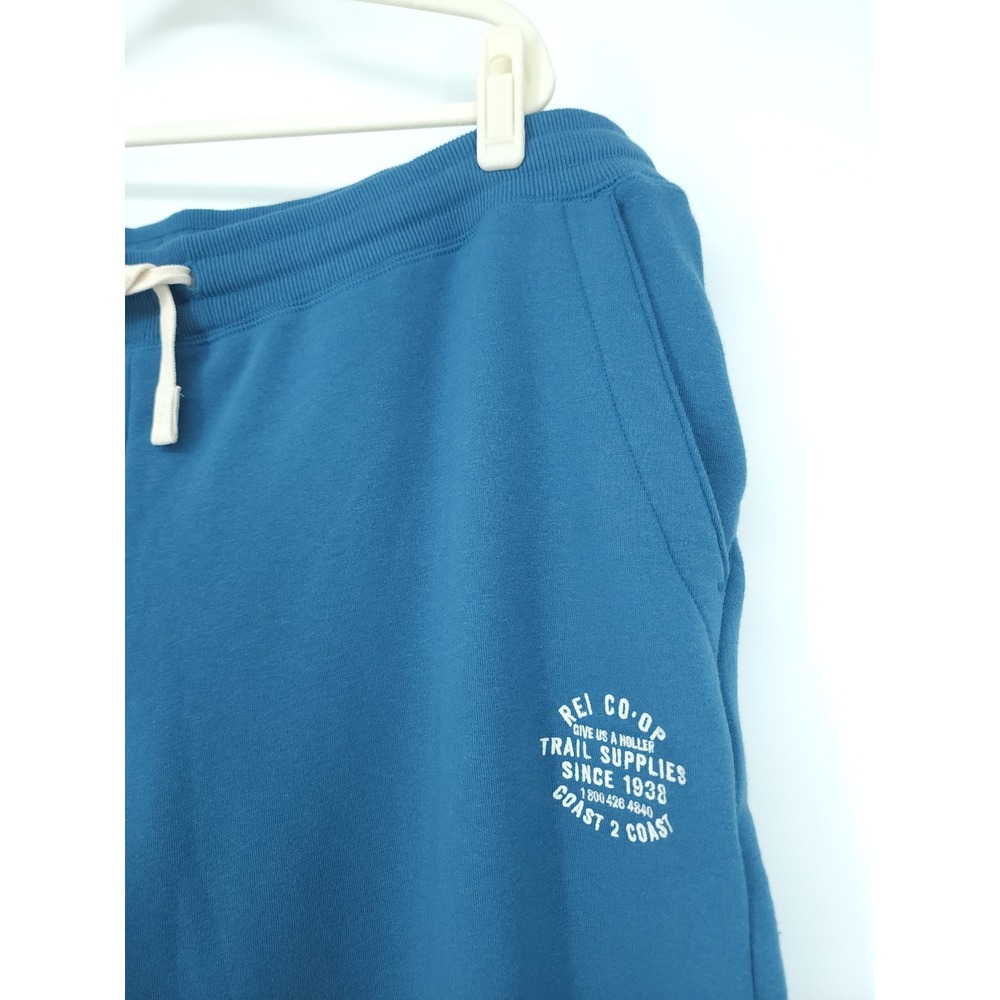 REI Co-op Pants Mens 2XL Blue Fleece Joggers Sweatpants Casual Lounge PullOn NWT - Picture 2 of 8